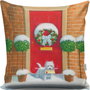 Aberto Design Cojín Multicolor 43 x 43 cm